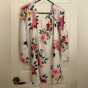 Guess floral off the shoulder dress